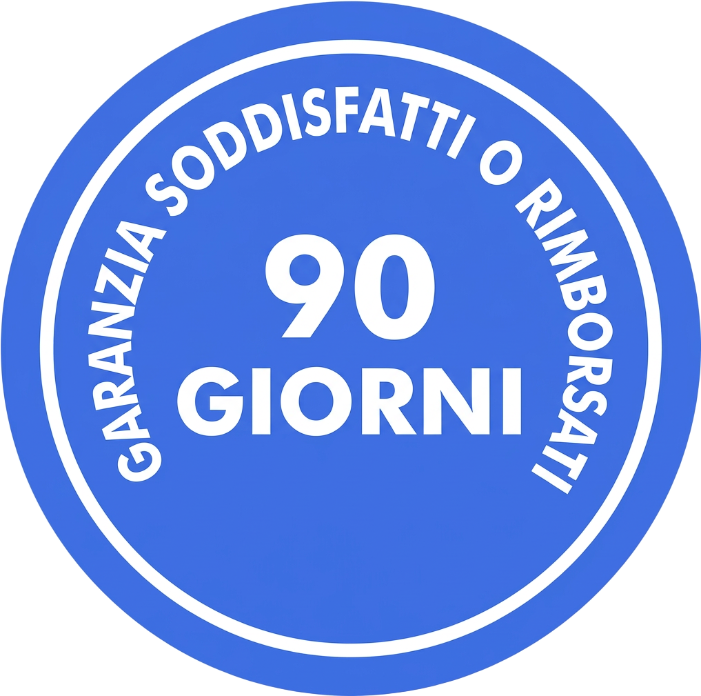 Garanzia soddisfatti o rimborsati 90 giorni